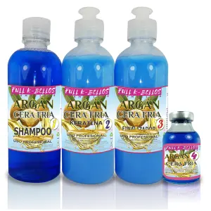 alisado argan cera fria 3 pasos 500 ml