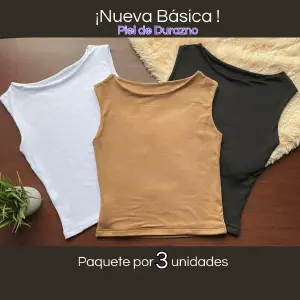 BASICA PACK X 3  NEGRA*BLANCA*CAMEL