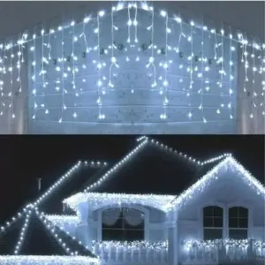 Luz Led Navideña Lluvia 6 mts