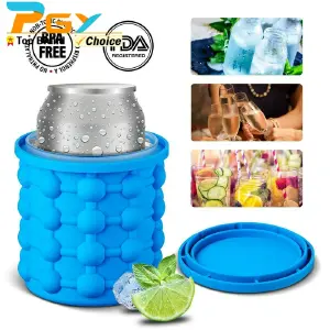 Cubo de hielo grande de silicona 2 en 1