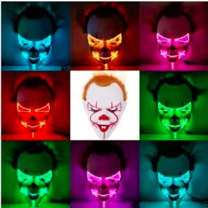 Mascara De Payaso It Con Luz Led