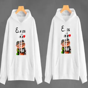 Buzo, Buso Hoodie Bla Carl y Elli Pareja