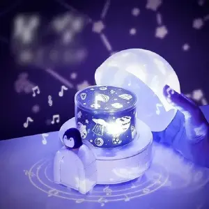 Proyector pingüino bluetooth