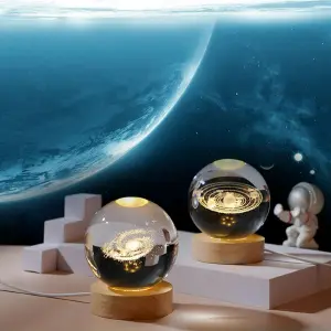 Lampara esfera de cristal