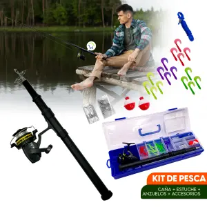 Kit Caña de Pescar + Estuche CENC-021