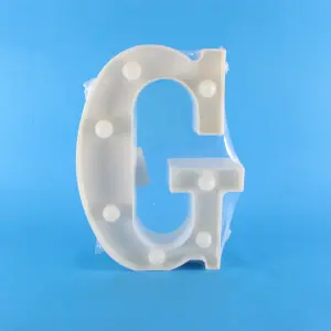Letra Led (G) Cálida decorativa