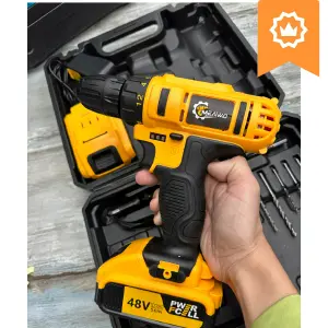 Taladro Inalambrico 48v +accesorios+2bat