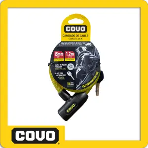CANDADO DE CABLE 15MMX1.2M USO RUDO PZA
