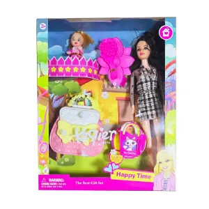 Muñeca Bolso Mini Muñeca Peine Juguete