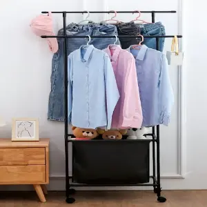 ORGANIZADOR COLGADOR DUAL DE ROPA