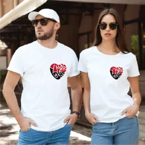 Camiseta estampada t-shirt de pareja tru