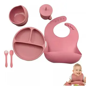 Kit Alimentación Bebe Vajilla Silicona