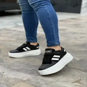 Tenis casual de mujer Detroit Negro