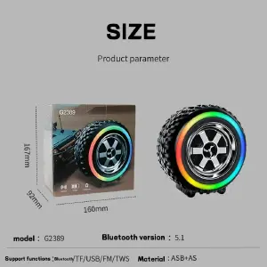 MINI PARLANTE PORTATIL BLUETOOTH CON LUC