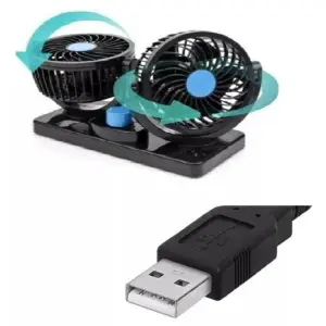 Ventilador doble carro usb