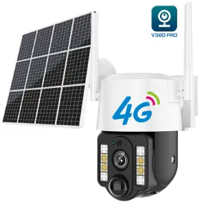 Cámara PTZ Exterior Solar 4G V380 VC3