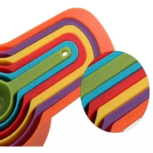 Tazas Medidoras Juego 6 Piezas Cucharas
