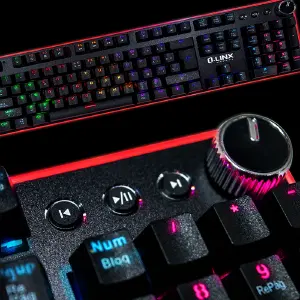 Teclado Mecanico gamer con luces RGB Pr