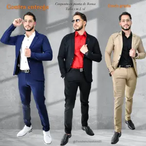 Conjunto de hombre 4 piezas punta deRoma