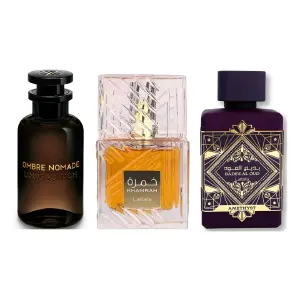 OMBRE NOMADA+KHAMRAH+AMHETYSTA PERFUMES