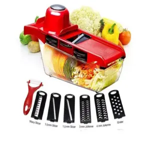 MANDOLINE 6 IN 1 KITCHEN ROJO
