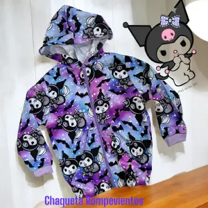Chaqueta rompevientos kuromi niña