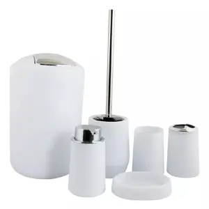 Juego De Accesorios De Baño, Plastico, 6