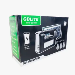 LINTERNA CON PANEL SOLAR Y ALTAVOZ NEW