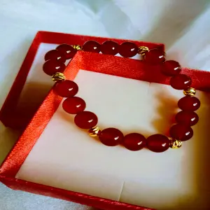 Pulsera agata roja