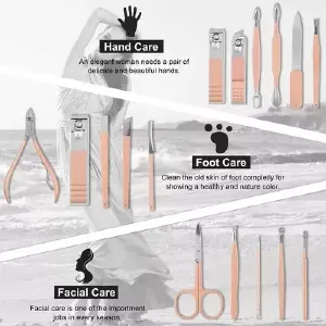 Kit Manicure Pedicure Cortauñas X8 Pzs