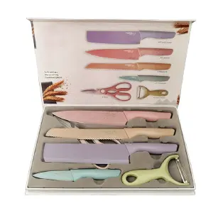 Cuchillos En Acero Inoxidable Set 6 Piez
