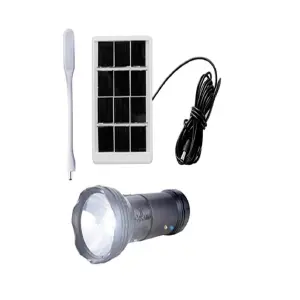 Linterna Recargable con panel solar