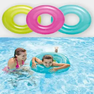 Anillo de Natación Inflable Translucido