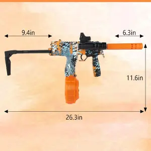 MINI UZIP PISTOLA HIDROGEL