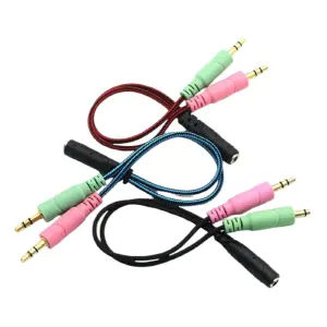 Cable Adaptador 2 A 1 Audífonos 3.1mm