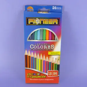 Colores pioneer caja x 12 lápices