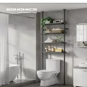 Estante de baño para espacios reducidos.