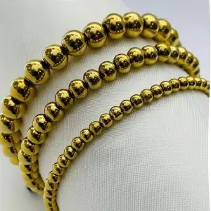 Pulsera Tejida Dorada Mediana 6
