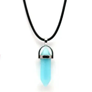 Collar Luminoso Luz Pendulo Alumbra Azul