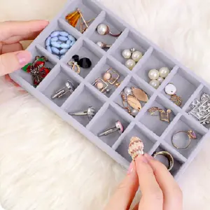 Organizador de joyas de 4 compartimentos