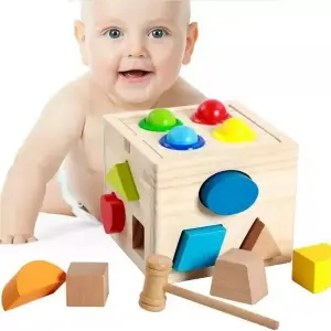 Juego Didáctico Cubo De Figuras Geométri