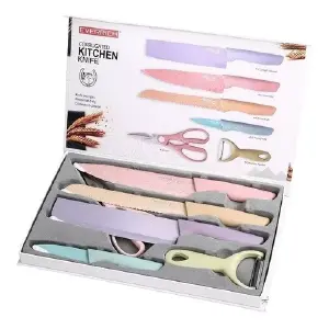 Set De Cuchillos Juego X6 Multicolor