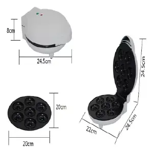 Maquina De Mini Donas Eléctrica 7 Donas