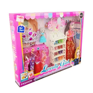 Muñeca Princesa Vestidos Zapatos Accesor