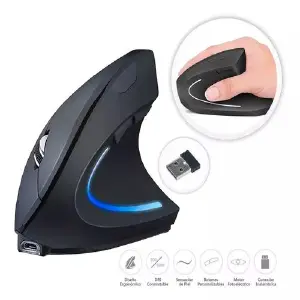 Mouse Ergonómico Vertical Inalámbrico D5