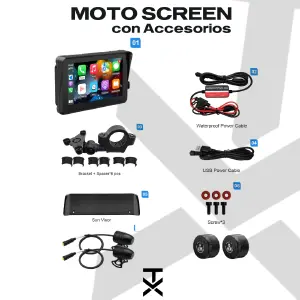 MOTO SCREEN CON ACCESORIOS
