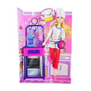 Muñeca Chef Cocina Juguete Sonido Acceso