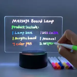 TABLERO LED 3D PERSONALIZABLE