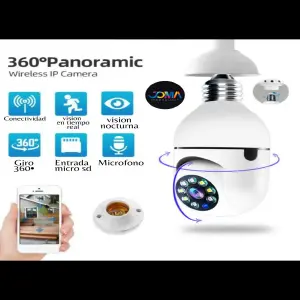 Camara bombillo rotacion 360·