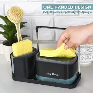 Organizador y dispensador de jabón